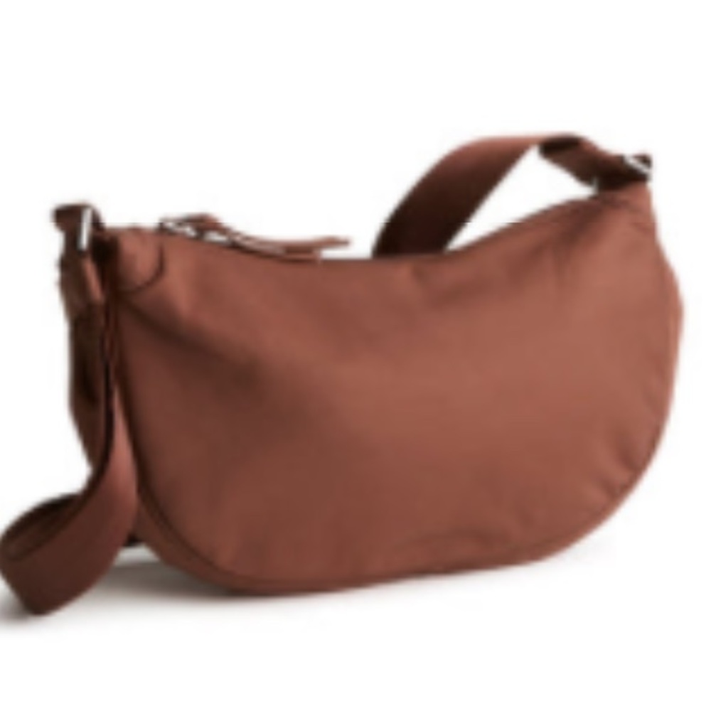 Vera Bradley Warm Brown Crescent Crossbody